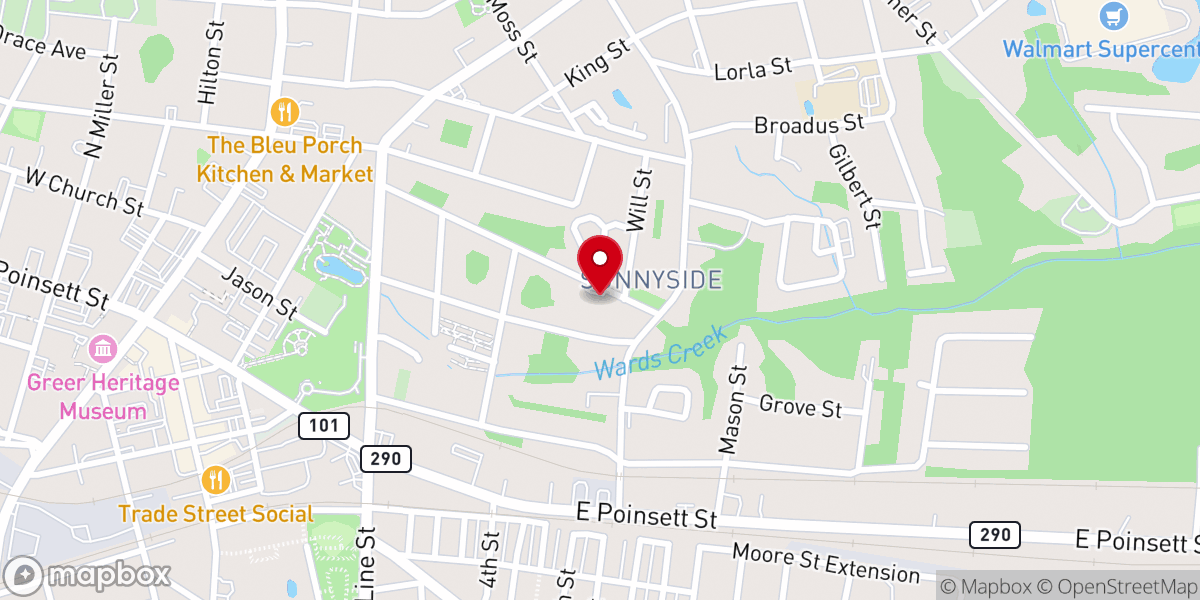 Map showing location of United House of Prayer