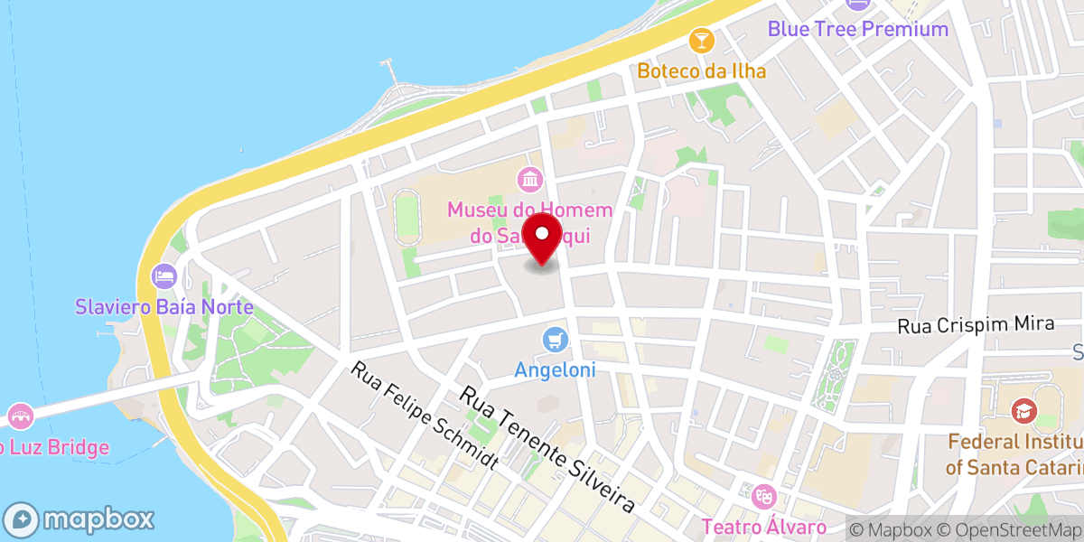 Map showing location of Arquidiocese de Florianópolis