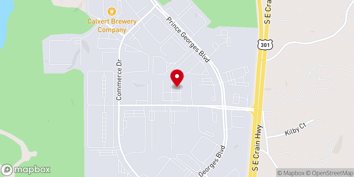 Map showing location of Omega Fire Ministries (OFM ), Maryland