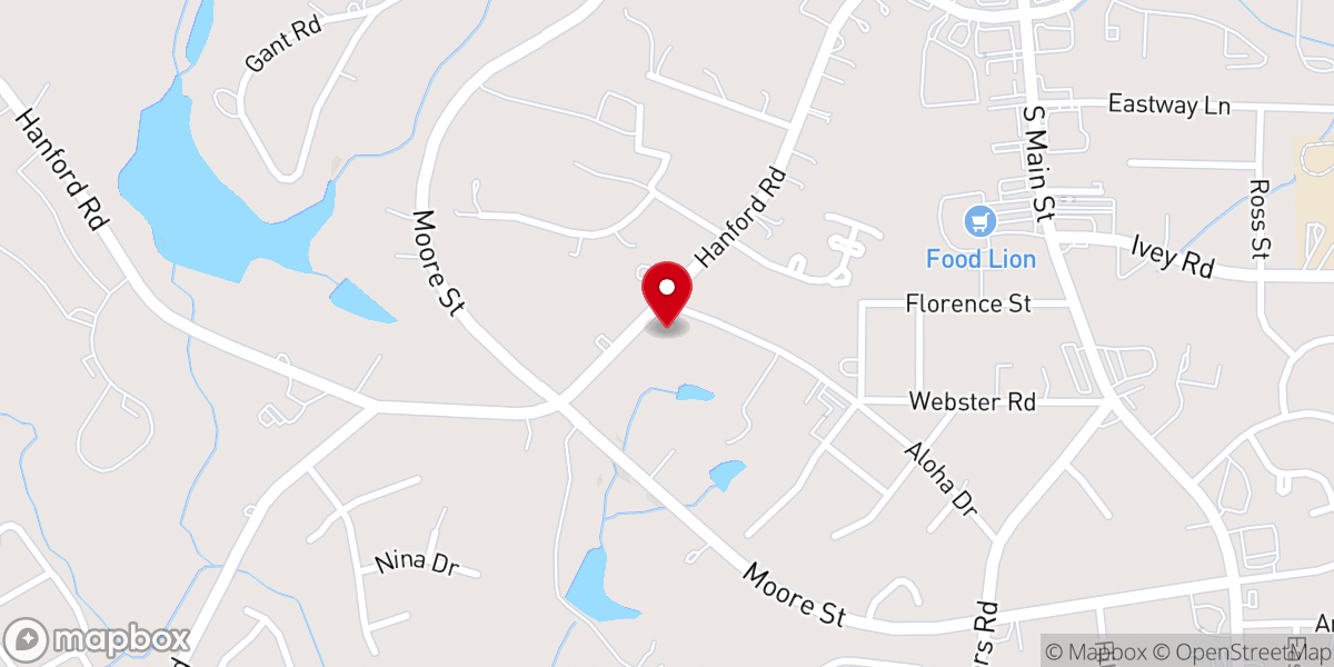 Map showing location of Community Baptist Church