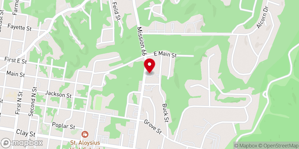 Map showing location of Roosevelt Church of Christ