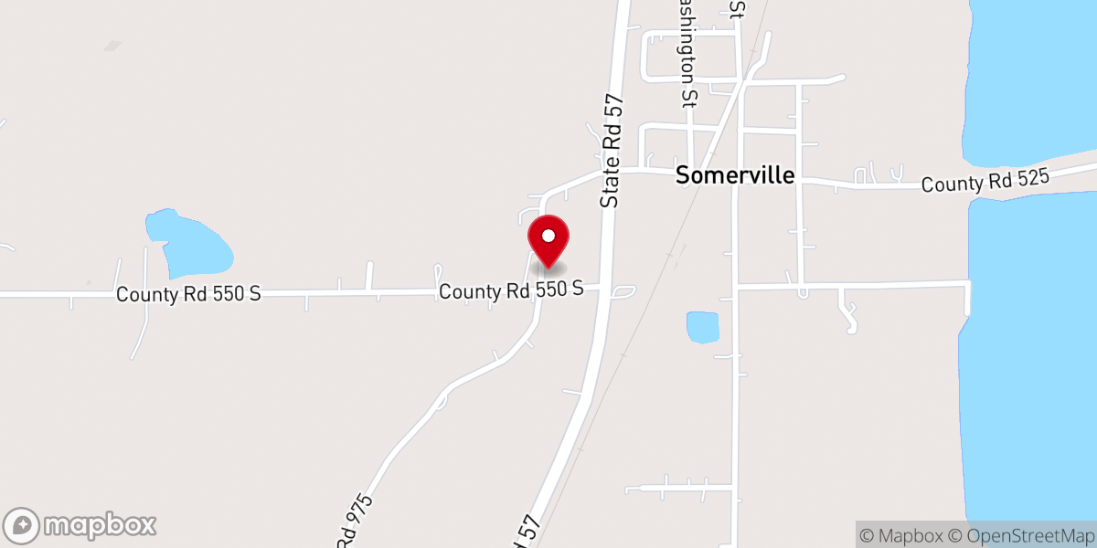 Map showing location of Somerville Community Church