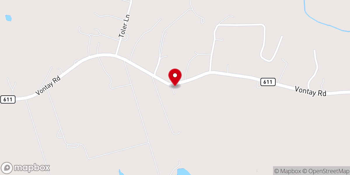 Map showing location of Springfield Christian Church