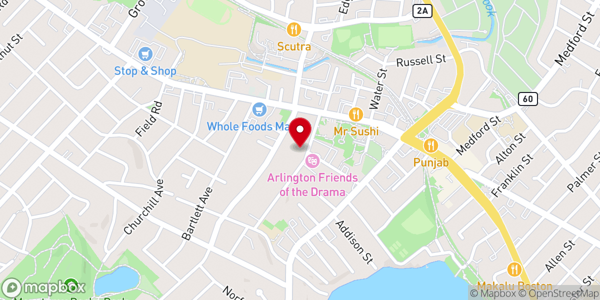 Map showing location of Pequossette Lodge