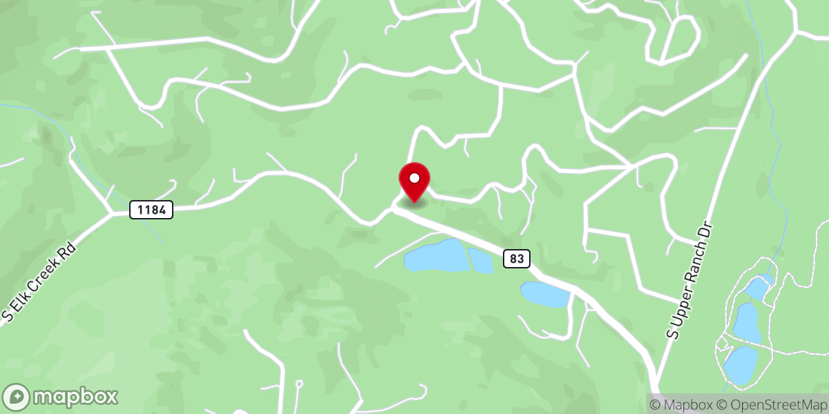 Map showing location of Mountain View Ranch by Wedgewood Weddings