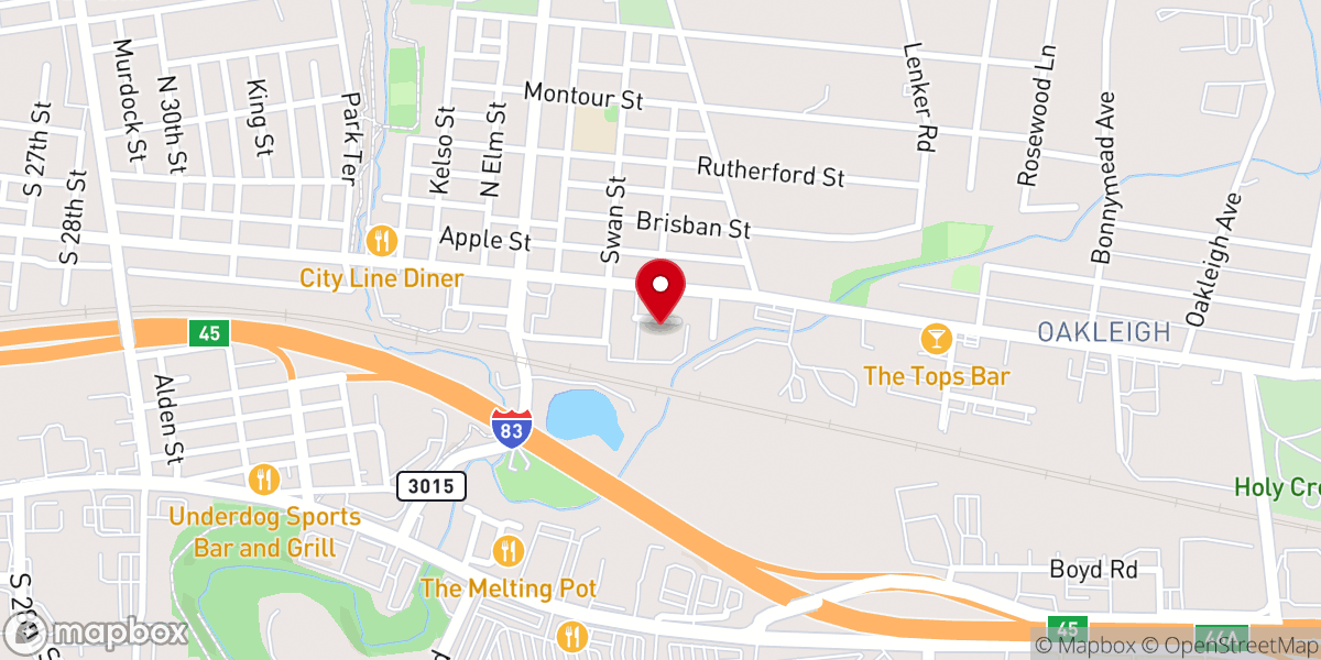 Map showing location of Rescue Community Church