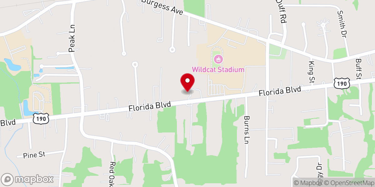 Map showing location of First Baptist Church of Algiers