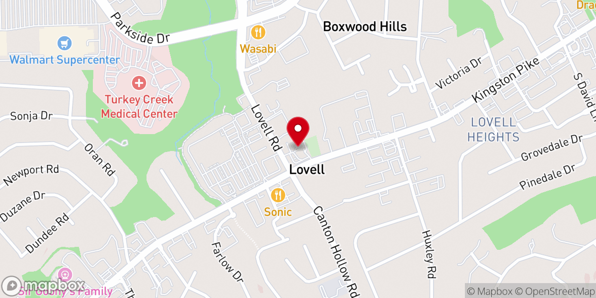Map showing location of Grassy Valley Baptist Church