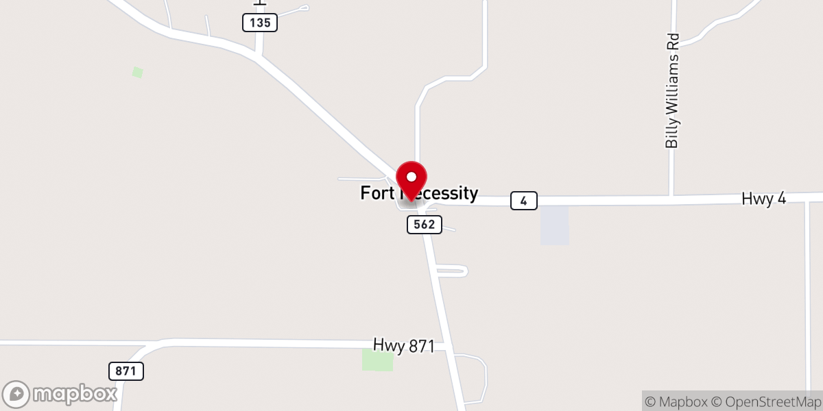 Map showing location of Fort General Store