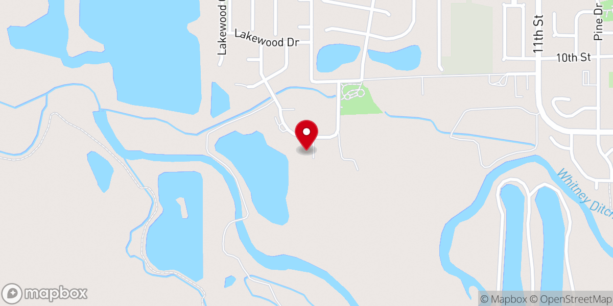 Map showing location of His Little Feet