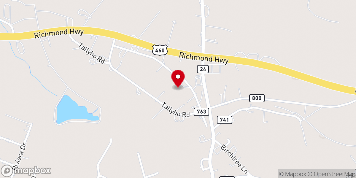 Map showing location of Concord Community Center