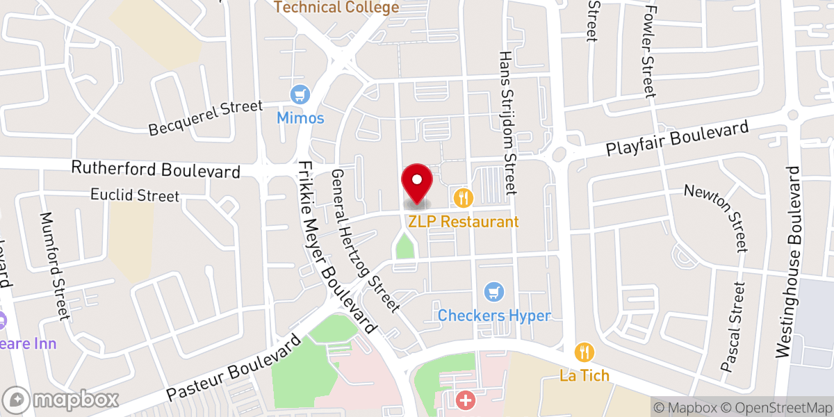 Map showing location of Christian Family Church Vaal (CFC Vaal)