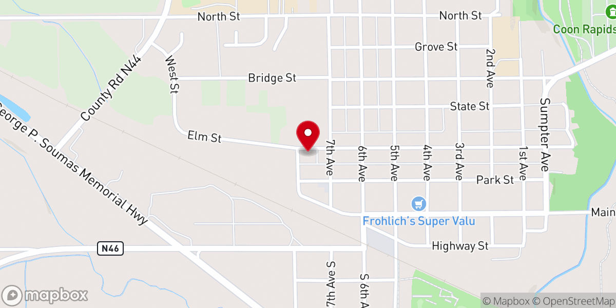 Map showing location of St. John Paul II Parish - Annunciation Catholic Church