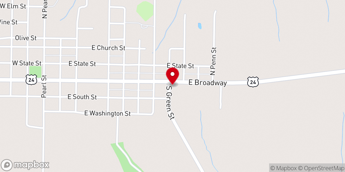 Map showing location of Grace Bible Church of Astoria