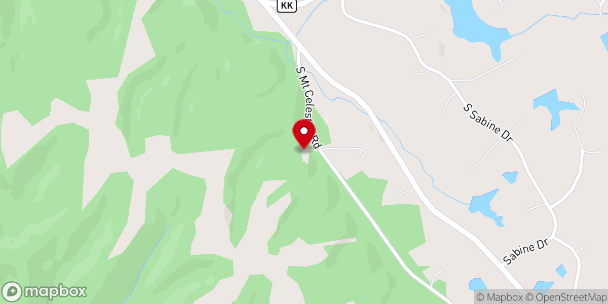 Map showing location of Mount Celestial Church