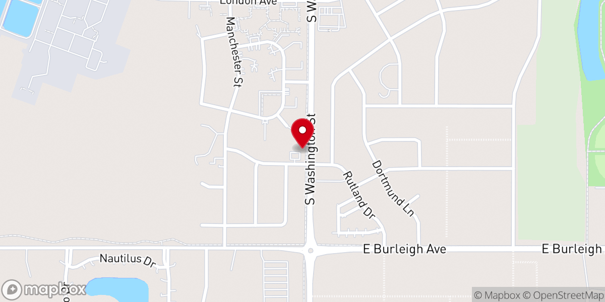 Map showing location of Riverwood Baptist Church