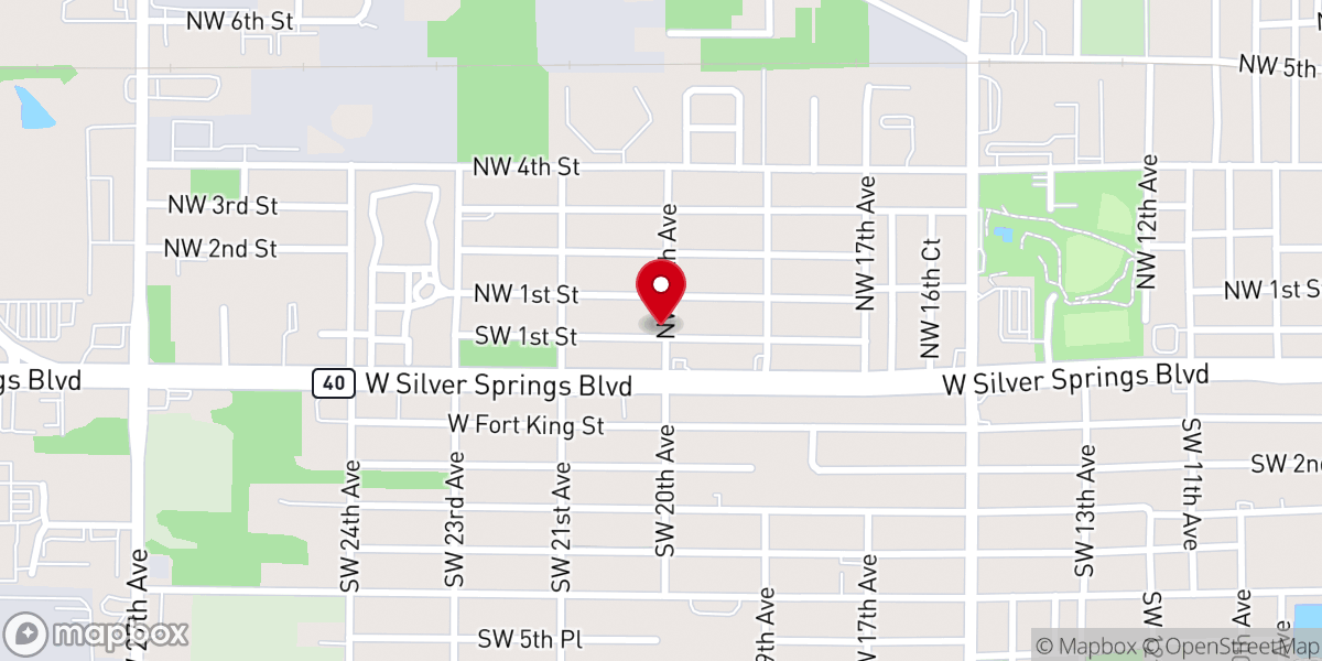 Map showing location of Highway Christian Church