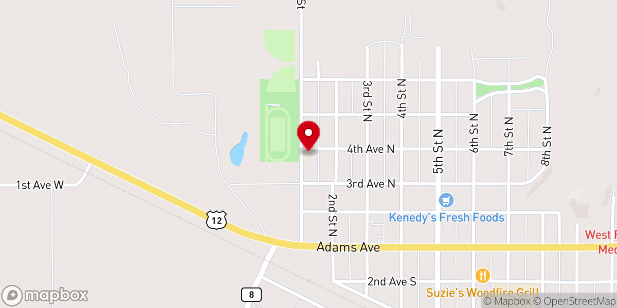 Map showing location of United Methodist
