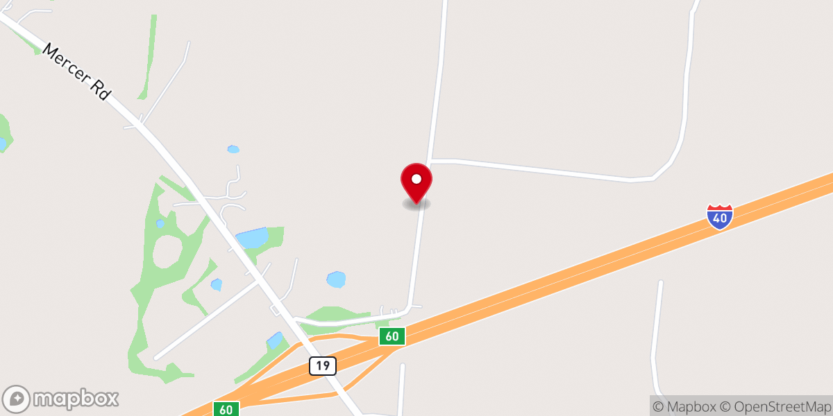 Map showing location of Friendship M.B. Church