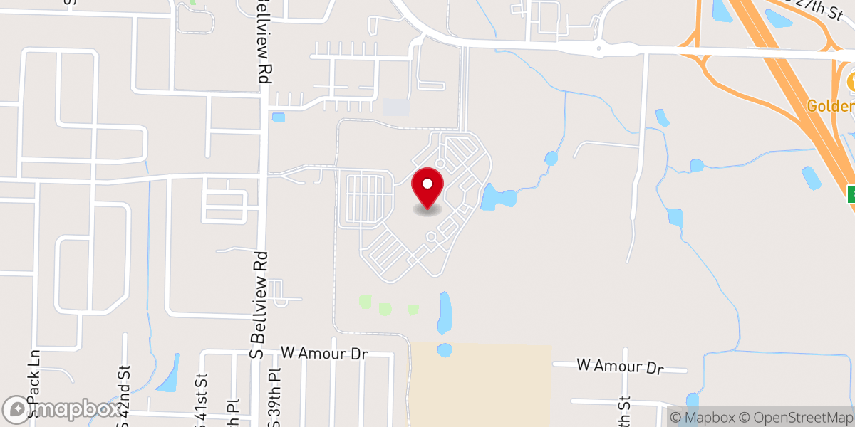 Map showing location of First Baptist Church Rogers Kids Ministry