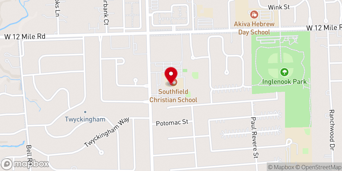 Map showing location of GraceWay Bible Church