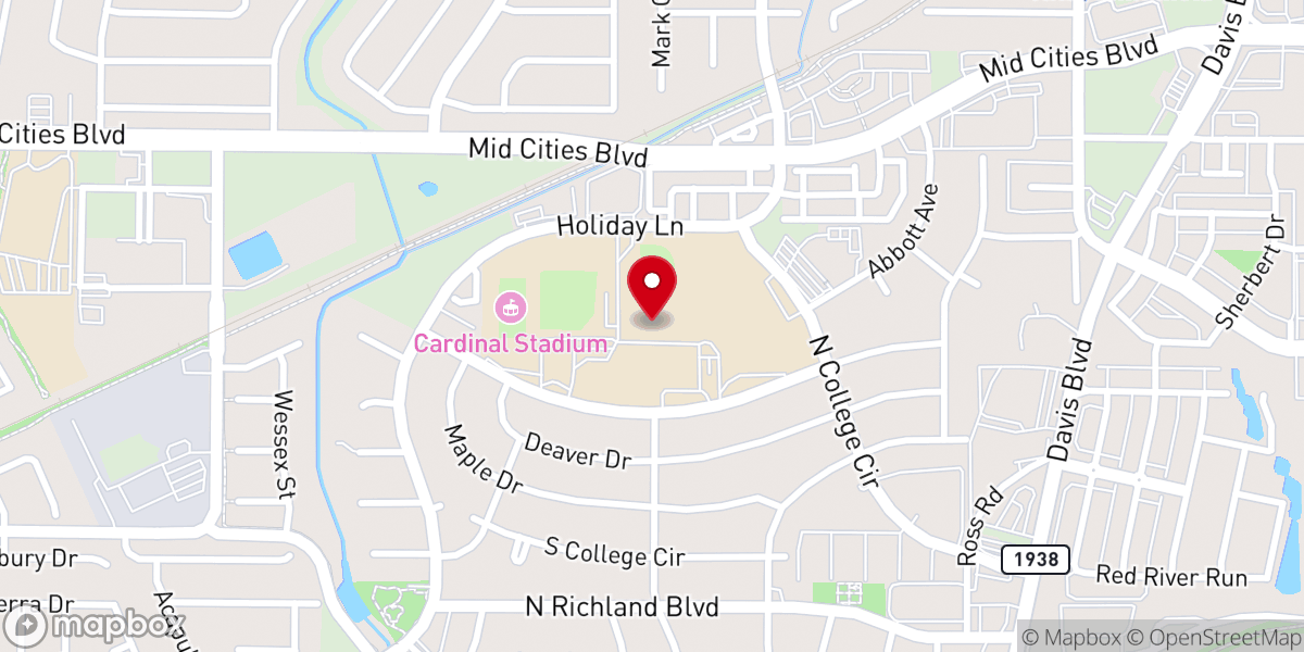 Map showing location of Compass Church MidCities