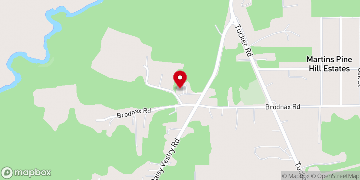 Map showing location of Christ the King Catholic Church