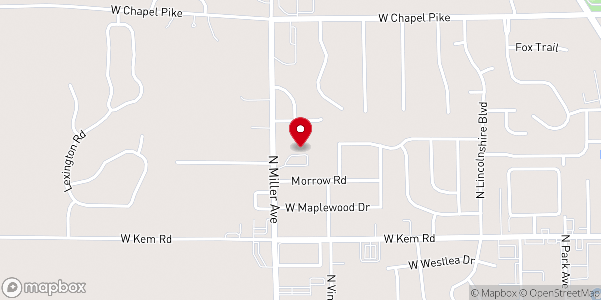 Map showing location of St James Lutheran Church