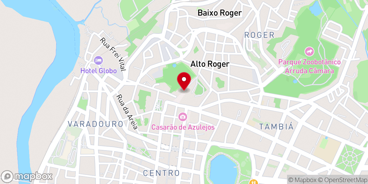 Map showing location of Igreja de São Francisco