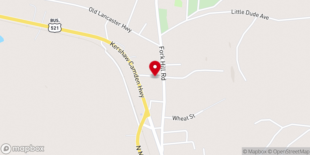 Map showing location of Church of God Pastorium