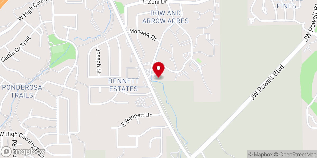 Map showing location of Bridge Church