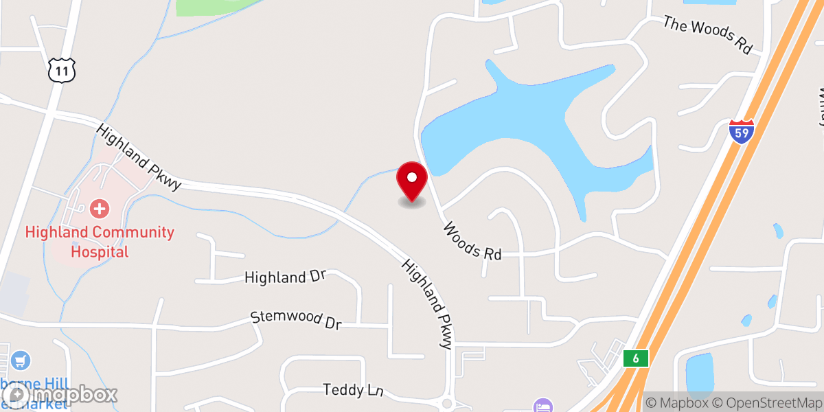 Map showing location of Trinity United Methodist