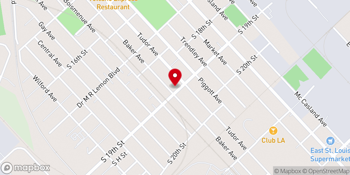 Map showing location of Shiloh AME Church