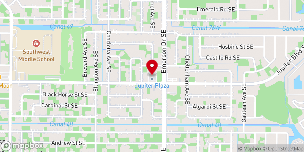 Map showing location of Iglesia Maranatha La Noche Esta Avanzada