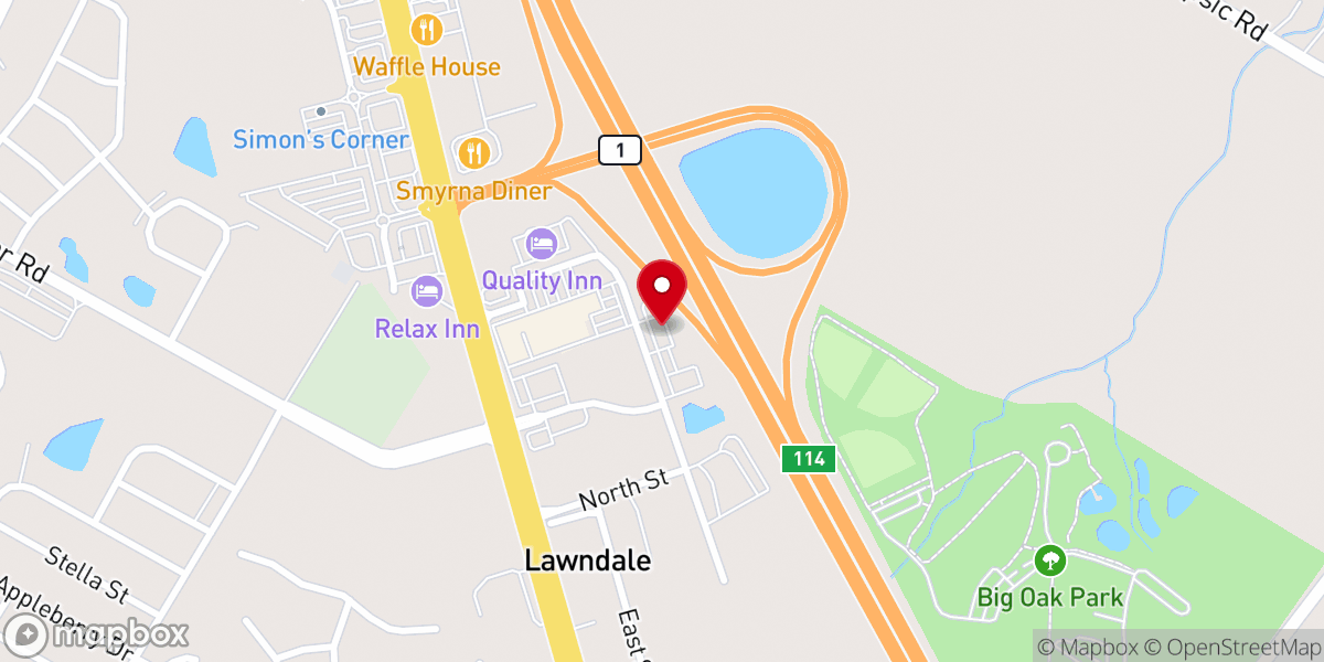 Map showing location of GREATER WORKS CHURCH: City of Prayer