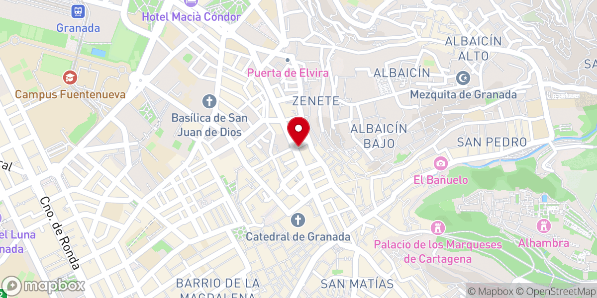 Map showing location of Iglesia del Sagrado Corazón (Padres Jesuitas)