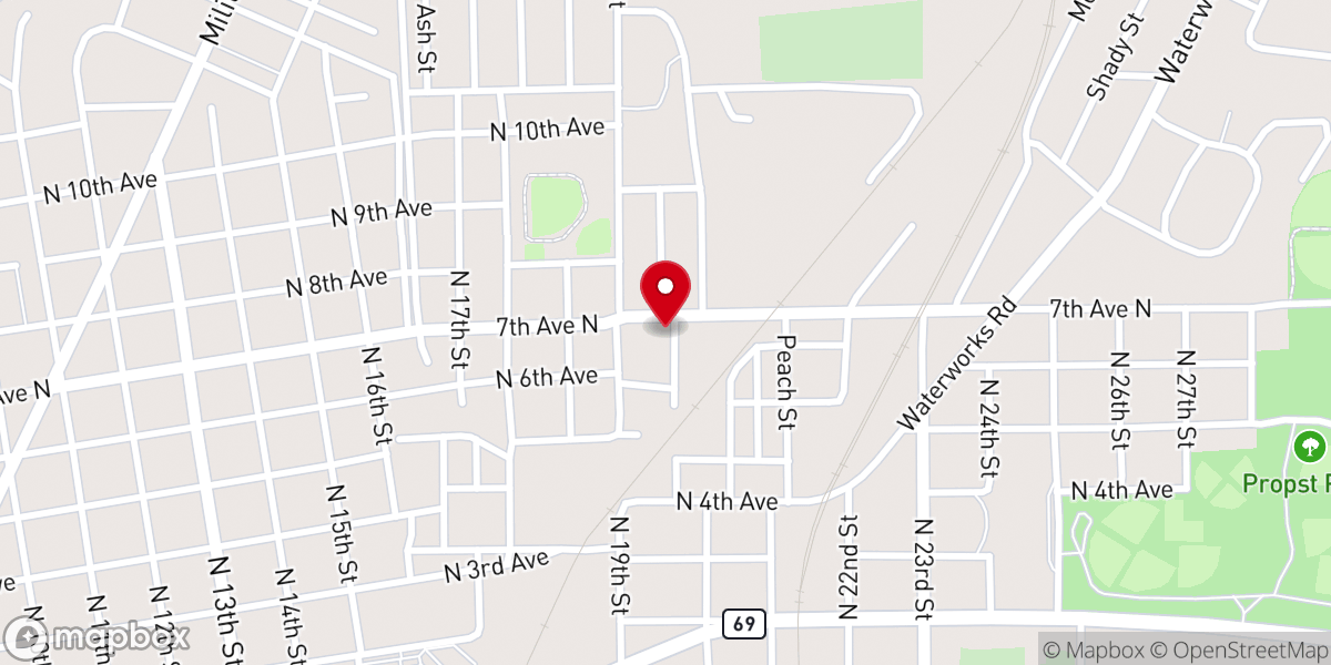 Map showing location of Stephen Chapel Baptist