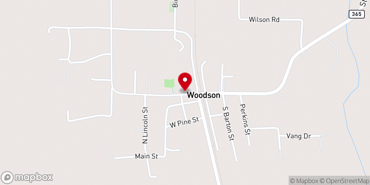 Map showing location of Pilgrim Rest Baptist Church
