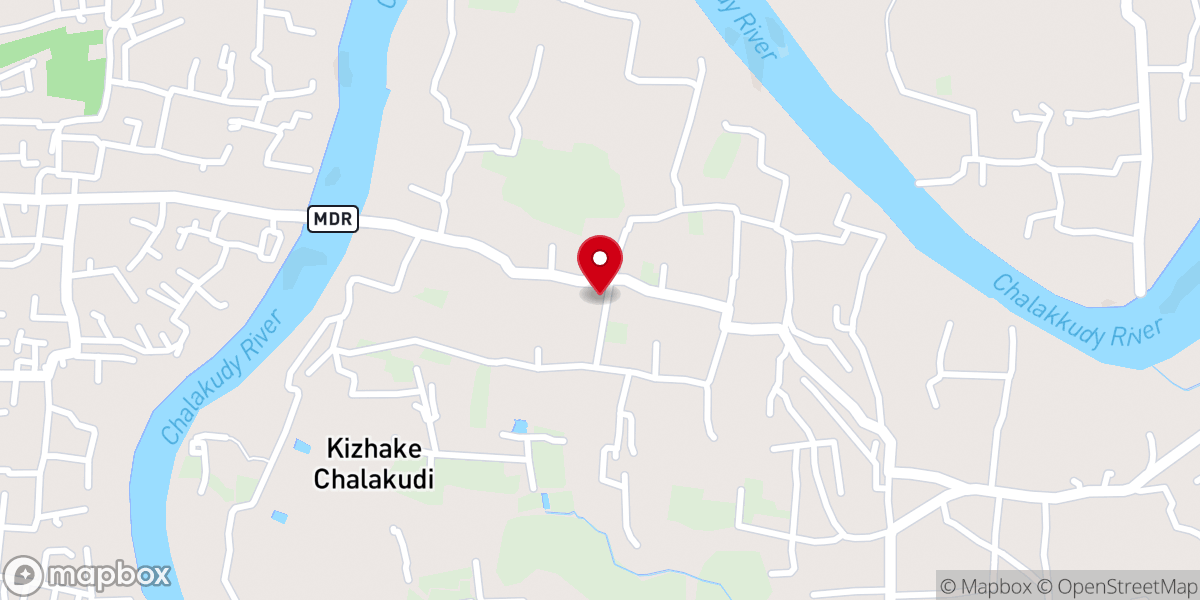 Map showing location of St. Thomas Syro Malabar Church