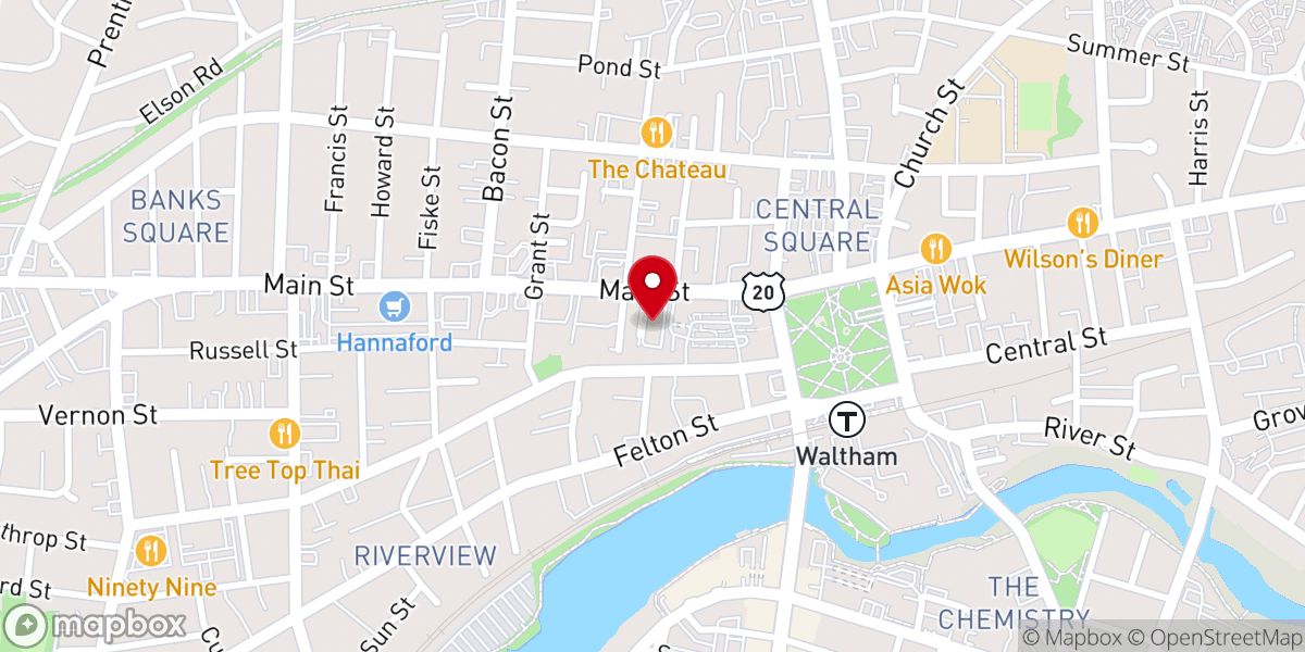 Map showing location of Grace Christian Church