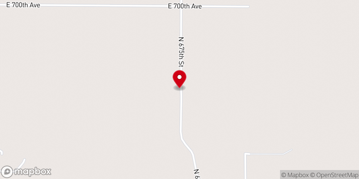 Map showing location of Salem Church