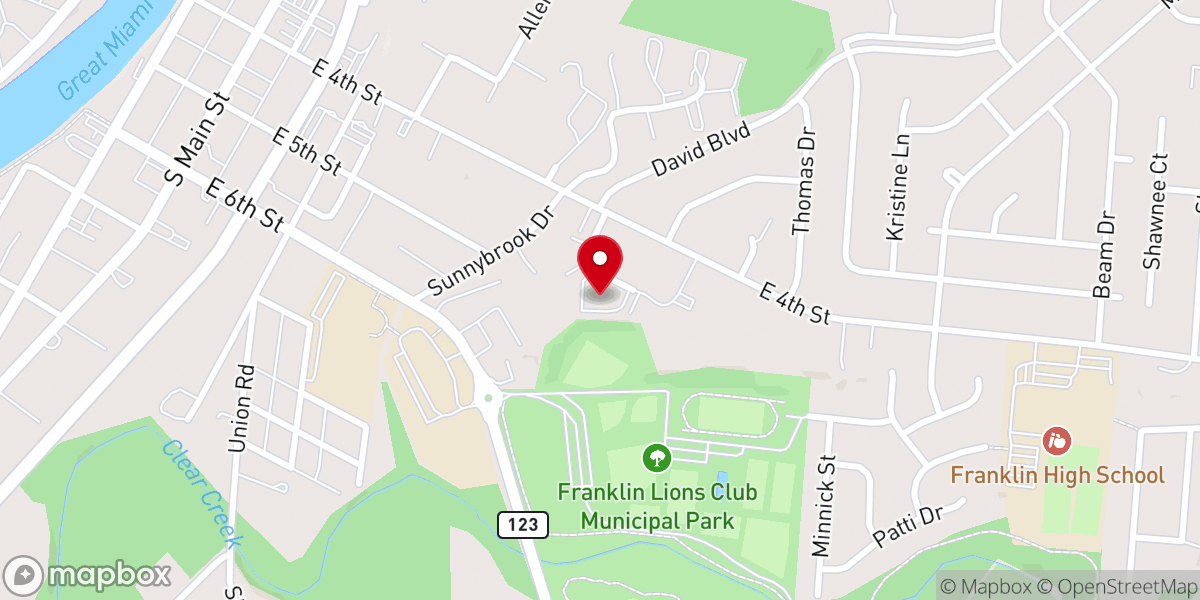 Map showing location of Horizon Pointe at Mission Lane Church