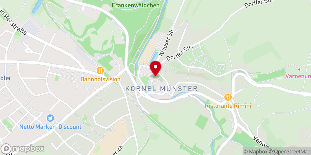 Map showing location of Reichsabtei Kornelimünster