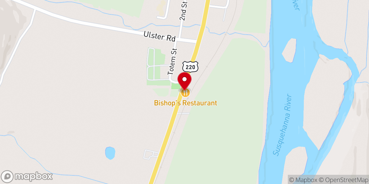 Map showing location of Bishops