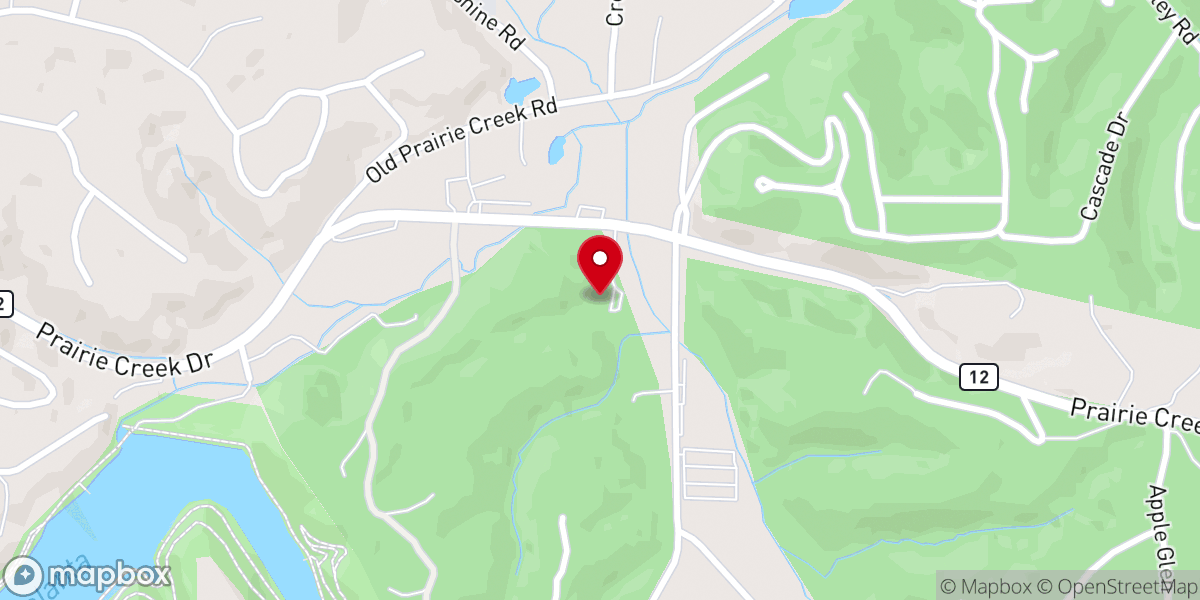 Map showing location of Corpus Christi Anglican Church aka Northwest Arkansas Anglican
