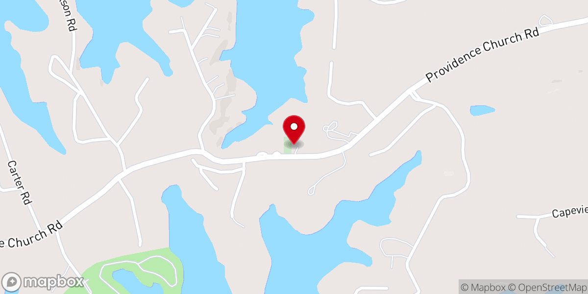 Map showing location of Providence United Methodist Church