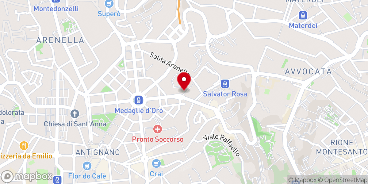 Map showing location of Parrocchia della Beata Vergine Immacolata al Vomero