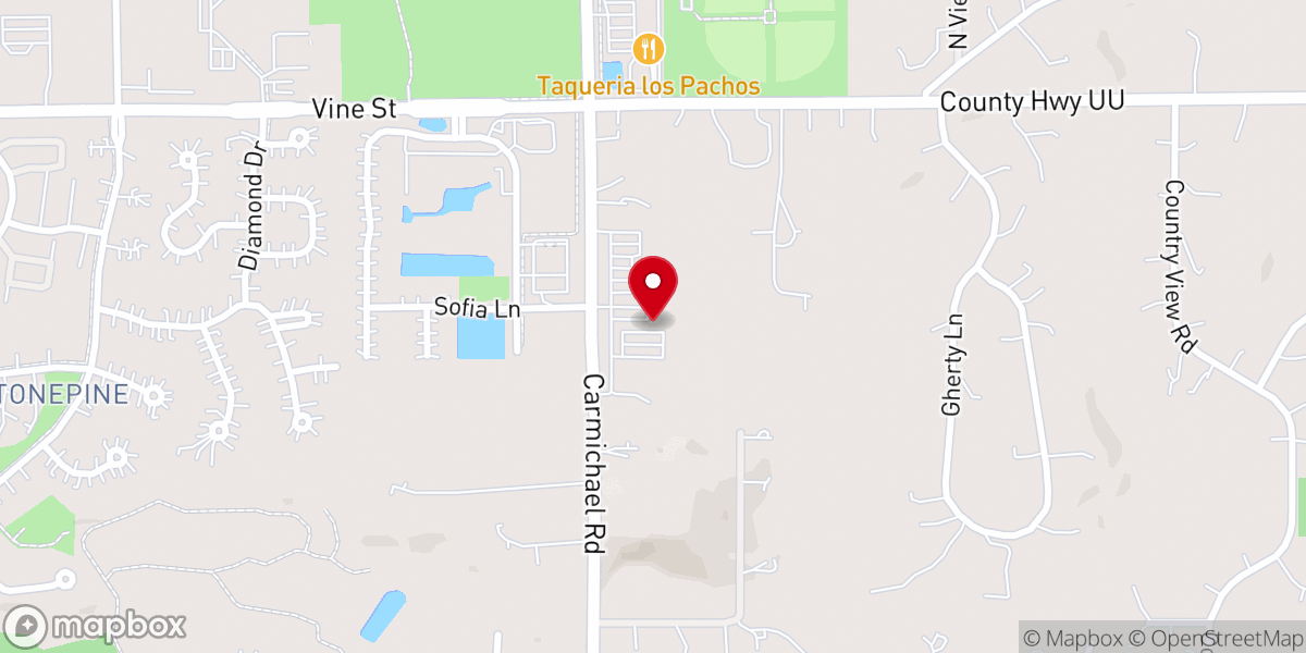 Map showing location of Hudson Farmers Market on CARMICHAEL