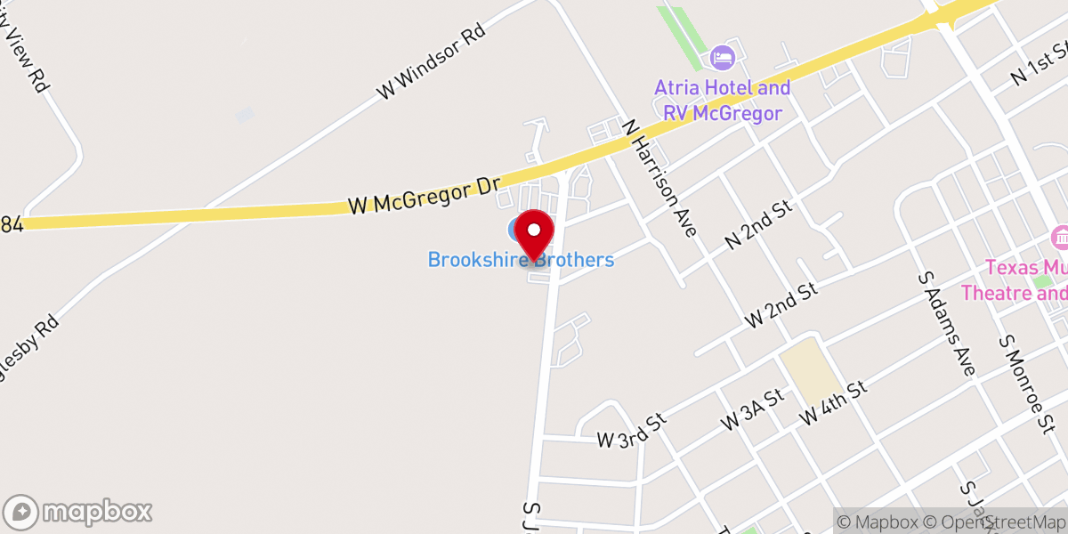 Map showing location of Johnson Drive Church of Christ