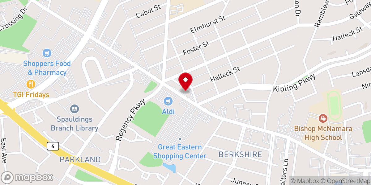 Map showing location of Church of the Olive Branch Inc